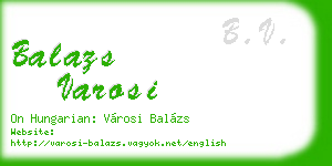 balazs varosi business card