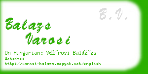 balazs varosi business card